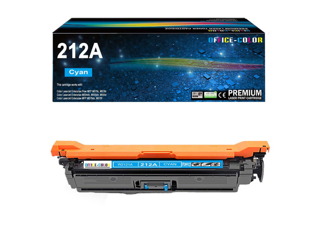 212A Cyan Toner Cartridges Replacement for HP 212A W2121A M554, M555 M578 Compatible for HP Color LaserJet Enterprise M555,M554,MFP M578 Series...