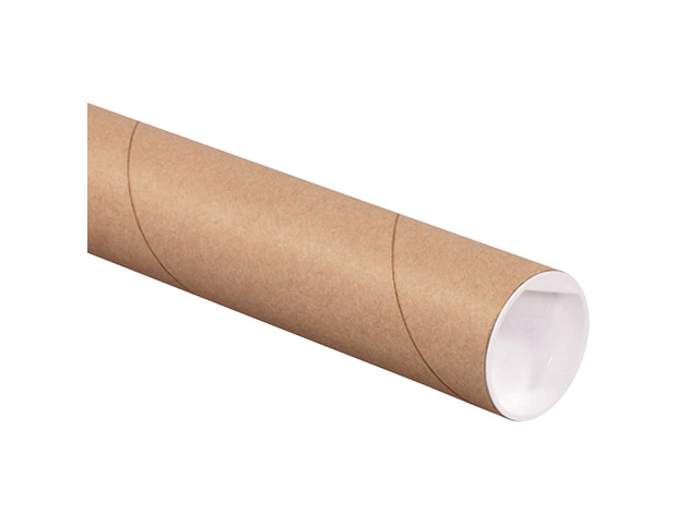 Cardboard Tubes with Caps, 20'L x 2.5'W x 2.5'H, Pack of 34 Poster Tube for Mailing and Storage of Blueprints, Artwork, Crafts, Long Art Holder, 20...
