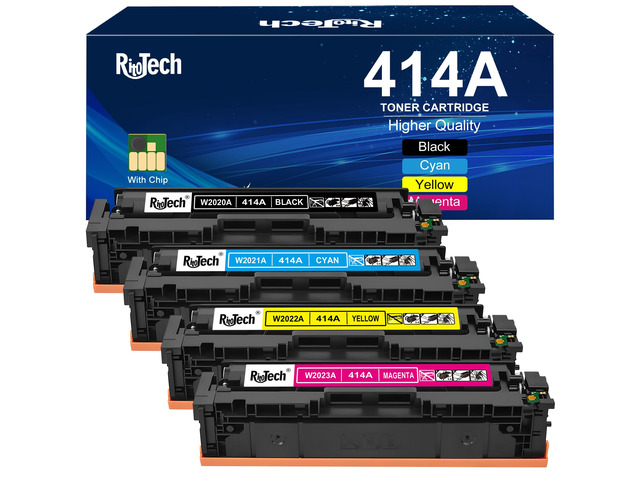 414A Toner Cartridges 4 Pack Replacement for HP MFP M479fdw M454dw Compatible for HP 414A 414 W2020A Color LaserJet Pro MFP M479fdw MFP M479fdn...