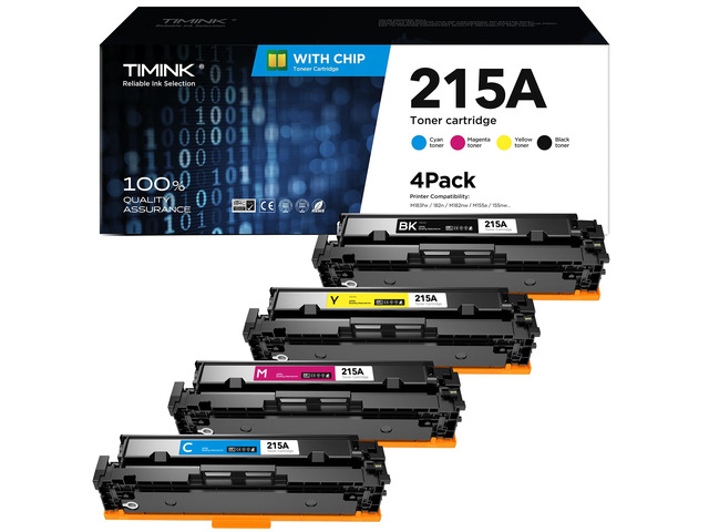 215A Toner Cartridges Replacement for HP 215A W2310A W2311A W2312A W2313A with CHIP Work with Color LaserJet Pro M155a 155nw MFP M183fw 182n M182nw...