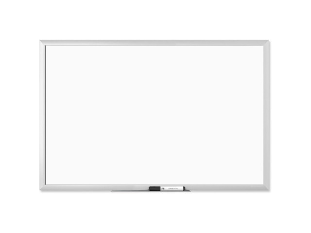 White Board, Dry Erase Board for Wall, Aluminum Frame, 36' x 24' Melamine non-magnetic whiteboard, 36 x 24 inches, silver aluminum frame, with a...