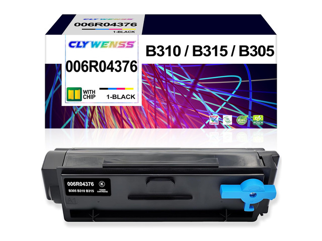 B310 B305 B315 Black Toner Cartridge with Chip Replacement for Xerox 006R04376 for B310 B305 B315 Series Printer (High Yield-3,000 Pages, 1-Pack)