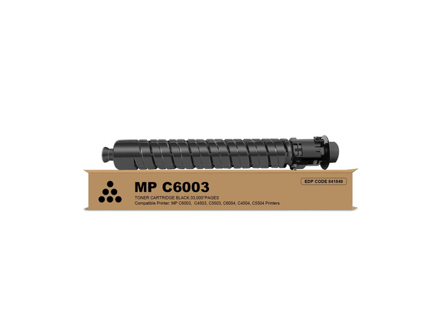 High Yield MP C6003 Toner Cartridge 841849 Toner Replacement for Ricoh MP C6003 C4503 C5503 C4504 C5504 C6004 Printer, Black 1-Pack