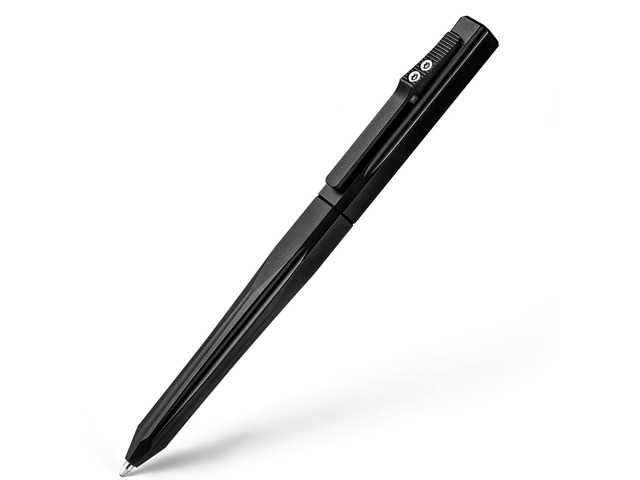 Titanium Slide Retractable Tactical Pen (Black) Slide Clip Retractable, Fits Standard G2 Refills, Smooth Writing, Pocket Clip Portable, for Office...
