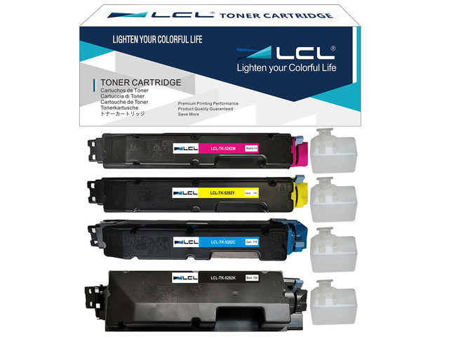 TK5282 TK-5282 Toner Cartridge Replacement for Kyocera TK-5282K TK-5282C TK-5282M TK-5282Y for EcoSys M6235 M6235cidn M6635 P6235 (1102V02US1)...