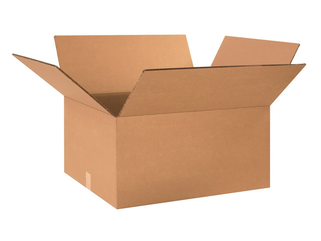 HD242012DW Heavy-Duty Double Wall Corrugated Cardboard 24' L x 20' W x 12' H, Kraft, for Shipping, Packing and Moving (Pack of 10)