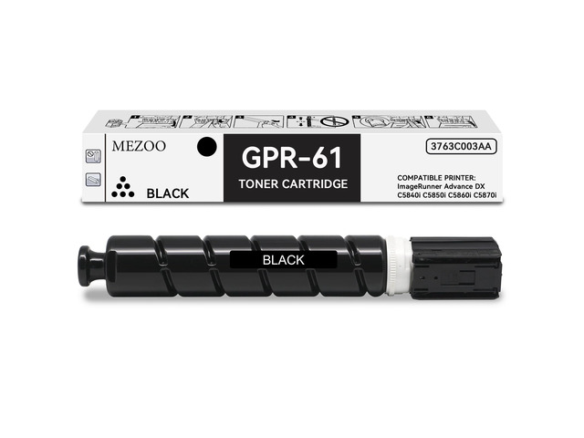 GPR61 GPR-61 Black Toner Cartridge High Yield Compatible for Canon GPR-61 GPR61 Toner Cartridge 3763C003AA for Canon ImageRUNNER Advance DX C5840i...
