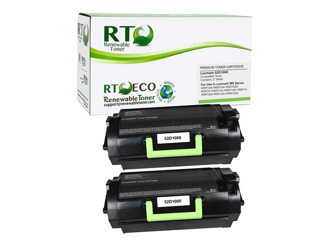 RT 521 Toner Remanufactured Replacement for Lexmark 52D1000 MS810N MS810DN MS810DE MS810DTN MS811N MS811DTN MS812de MS812DN MS812DTN Printer...