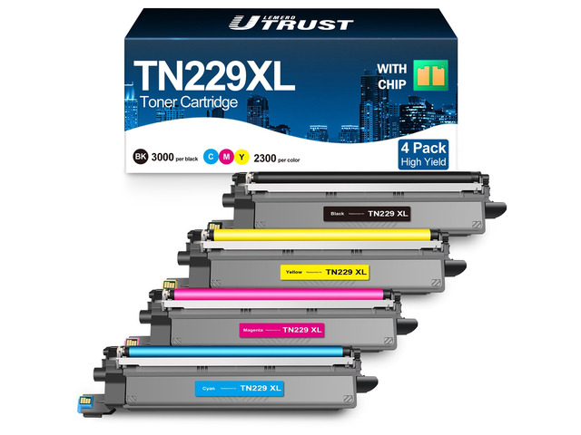UTRUST Compatible TN229XL Toner Cartridges Replaced for Brother Toner TN229 Compatible with MFC-L3720CDW MFC-L3780CDW HL-L3220CDW HL-L3280CDW...