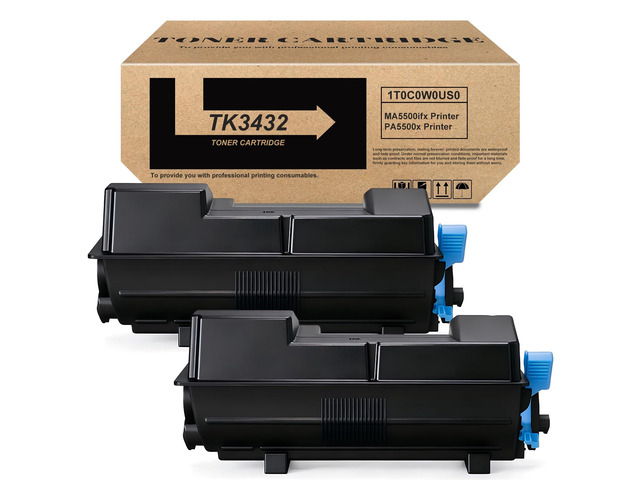 Compatible with Kyocera TK-3432 Black Toner Cartridge High Yield 1T0C0W0US0 TK3432 Toner Replacement for Kyocera ECOSYS MA5500ifx PA5500x...