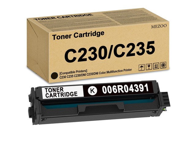 Extra High Yield C230 C235 Black Toner Cartridge with New Chip 006R04391 Toner Cartridge Replacement for Xerox C230 C235 C230/DNI C235/DNI Printer...