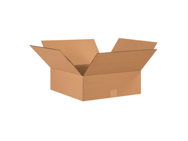 17176 Flat Corrugated Cardboard 17' L x 17' W x 6' H, Kraft, For Shipping, Packing and Moving (Pack of 20)