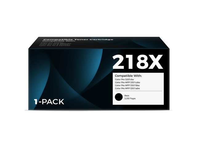 218X Toner Cartridges 1-Pack Compatible for HP Pro 3201 MFP 3301 Series Works with Color Pro MFP 3301sdw 3301fdw 3301cdw 3201dw Printer 3301 3201...