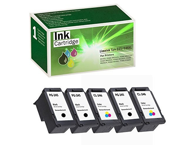 Remanufactured Ink Cartridge Replacement for Canon 245xl Ink Cartridge for Canon 245 and 246 for MG2522 Printer Cartridges 245 XL Black Cartridge...