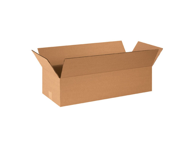 24106 Flat Corrugated Cardboard 24' L x 10' W x 6' H, Kraft, For Shipping, Packing and Moving (Pack of 25)