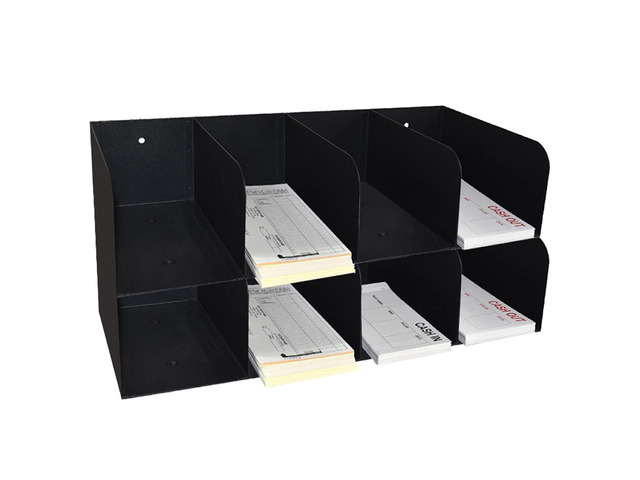 Check Sorter Organizer - 8 Pocket, 2-Tier Design - 4 Over 4-3 Â¾ H x 16' W x 8' D - Scratch & Chip-Resistant Finish - Steel Construction -...