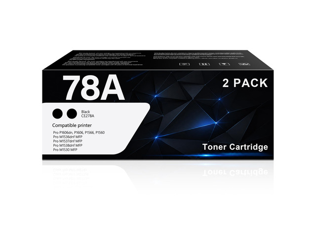 78A Toner Cartridge Replacement for HP 78A Black Toner Cartridge 2 Pack High Yield Works with HP LaserJet P1566 P1606 P1606dn P1560 Pro MFP...