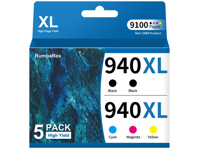 940 XL 940XL Ink Cartridges Combo Pack High-Yield Replacement for HP 940XL 940 Ink Cartridge for OfficeJet Pro 8000 8500 8500A Plus A909a A809a...