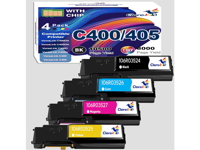 VersaLink C400 C405 Toner Cartridge for Xerox 1106R03524 106R03525 Compatible with VersaLink C400DN C405DN C400D C405N C400 C405 Printers
