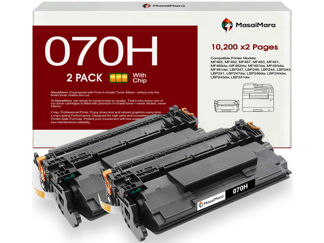 070H 070 H High Capacity Black Compatible Toner Cartridges Fits for Canon MF465 MF462 MF467 MF463 MF461 MF465dw MF462dw MF467dw MF463dw MF461dw...