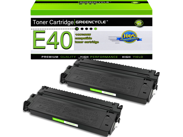 2 Pack E40/E20/E10/E16/E31 1491A002AA Black Toner Cartridge Compatible For Canon E40 PC170 PC920 PC921 PC940 FC-330 FC-336 FC-500 PC981 Printer (2...