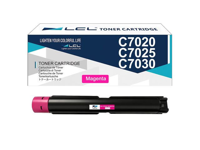 Compatible Toner Cartridge Replacement for Xerox Versalink C7020 C7025 C7030 106R03743 (1-Pack Magenta)