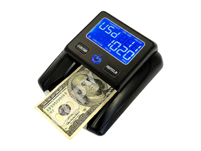 K630 Counterfeit Bill Detector for US Dollars. Checks for UV(Ultraviolet), MG(Magnetic), IR(Infrared), Paper Quality and Size
