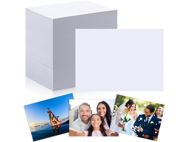 1000 Sheets Photo Paper 5x7 in Glossy Double Sided 54lbs 9.5mil 200gsm Photo Paper Glossy Card Stock for Ink Jet Printing Printer Making Pictures...
