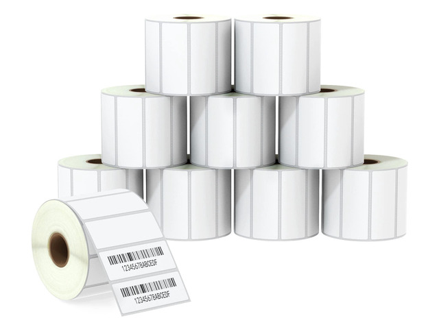 2.625' x 1' (67 mm x 25 mm) File Folder & Address Labels Compatible with Zebra & Rollo Label Printer,Premium Adhesive & Perforated [10 Rolls, 20000...
