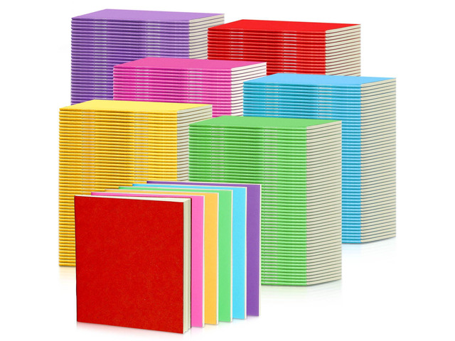 300 Pack Mini Notebooks Bulk Small Notepad Unlined Journals Pocket Blank Sketchbooks Kids Students Gifts Back to School Supplies 4 x 4 Inch 24...