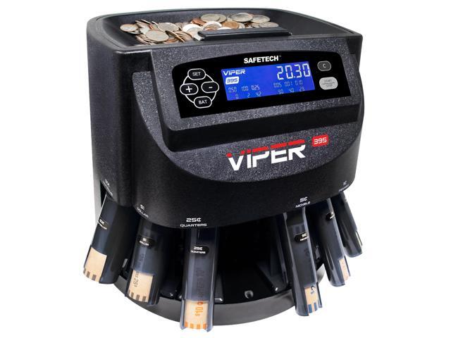 Viper V395 Coin Counter, Sorter, and Wrapper, Sorts All US Coins Including Half Dollars