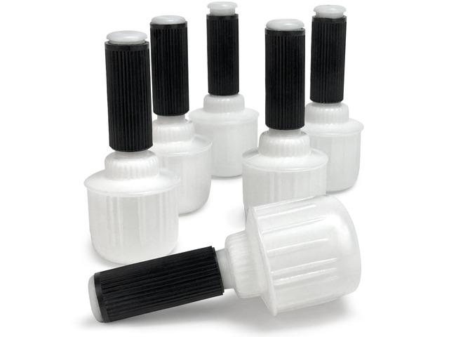 Stretch Wrap Plastic Handle with Rubber Grip, Pack of 6 Ergonomic Holder and Dispenser for 3' Core Bundling Film or Hand Shrink Wrap Rolls -...