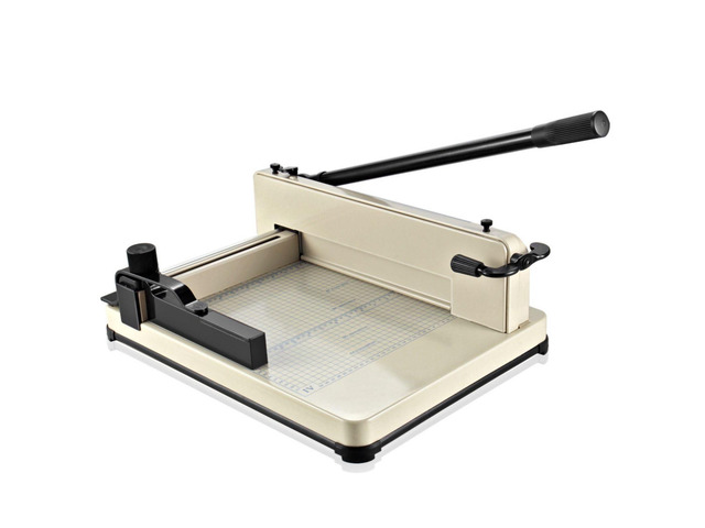 Guillotine Paper Cutter 12' A4 Professional Industrial Heavy Duty Scrapbooking Metal Base Trimmer Machine 400 Sheet Capacity for Office Commercial...