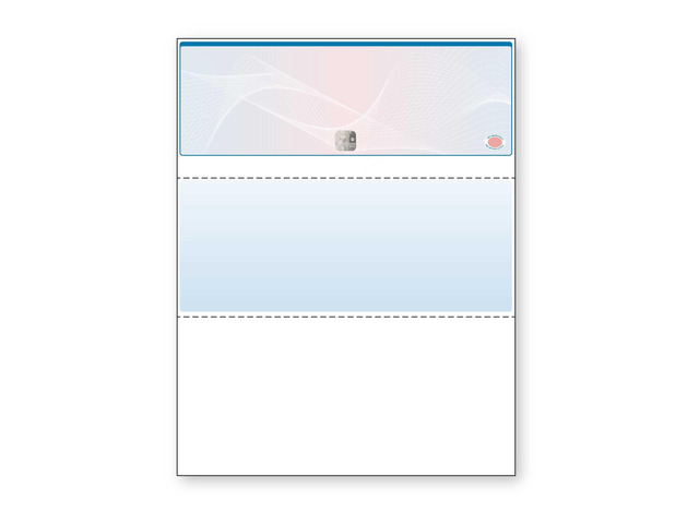 Blue/Red Premier+ Top High Security Hologram Check Paper - New - 20 Security Features - Foil Hologram Fraud Prevention - Laser/Inkjet Printer...