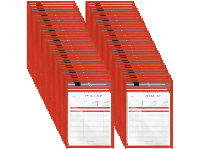 120 Pcs Clear Dry Erase Pockets Plastic Sleeves for Paper 14 x 10 Inch Reusable Job Holder Shop Ticket Holders Order Pockets Organizer Teacher...