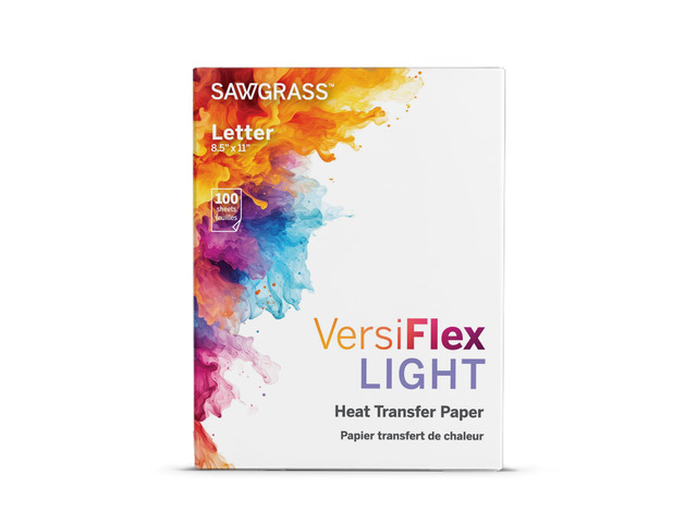 VersiFlex Light Heat Transfer Decoration Paper - For Uncoated Products - Fabric - Wood - Clean, Sharp Transfers - Self-weeding - Home Decor, Gifts,...