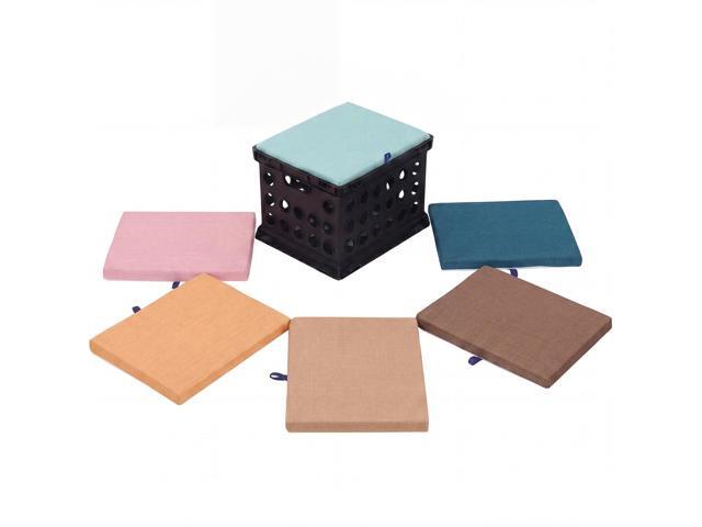 6 Pcs Crate Seat Cushions for Classroom 1.18' Thick Squares Wooden Foam Cushions Alternative Classroom Seating Suitable for 17.25'' x 14.25''...