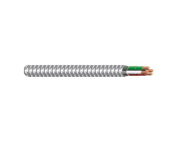 Southwire 68582622 50 ft. 14-3 Solid CU Armorlite Metal-Clad Cable, Aluminum