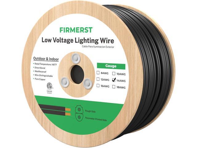 FIRMERST 14/2 Low Voltage Landscape Wire Outdoor Lighting Cable 500 Feet