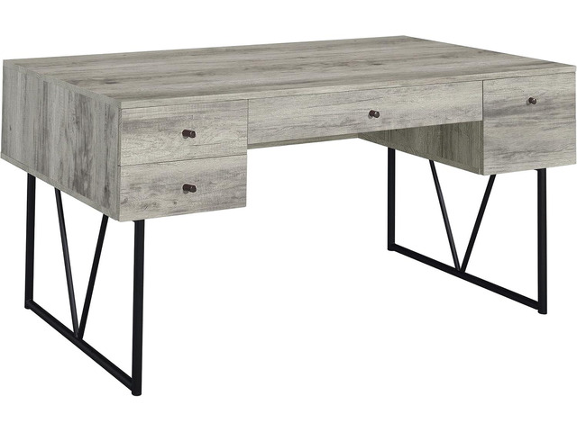Coaster Home Furnishings Analiese Rustic 63-Inch 4-Drawer Home Office Computer Writing Desk Study Table with Storage Engineered Eco-Friendly Wood...