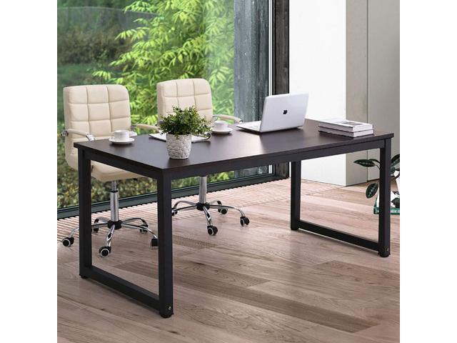 NSdirectModern Computer Desk 63 inch Large Office Desk Writing Study Table for Home Office Desk Workstation Wide Metal Sturdy Frame Thicker Steel...