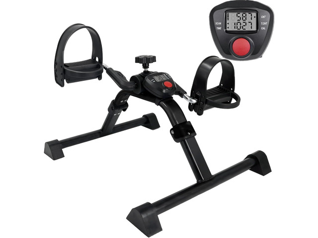 Vaunn Foldable Compact Professional Wrist Arm Leg Strengtheners Pedal Exerciser with Electronic Display for Indoor Exerciser and Physical Therapy