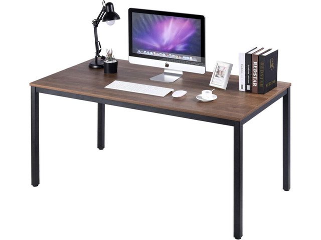 POPRUN Writing Computer Office Desk 59 Inch, 60x30 Home Wooden Study Table