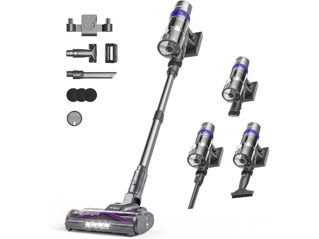 V40 Cordless Vacuum for Home,Tangle Free Vac for Pet,130AW,500W