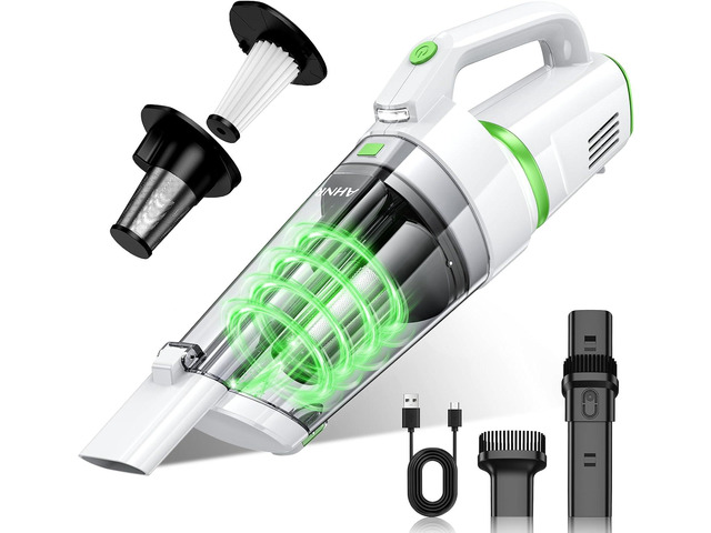 AHNR Handheld Vacuum Cleaner Cordless Rechargeable 16000PA for Car Home