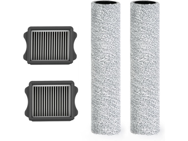Tineco Replacement 2 Dry Filter & 2 Brush Roller for S9 Artist Pro, S9 Artist/ S7 Stretch/S6 Stretch Steam Series, S7 Artist, S7 Stretch Ultra,...