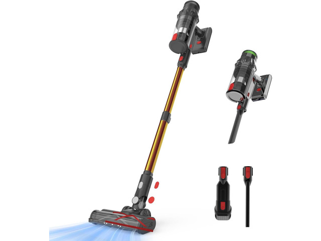 Cordless Vacuum Cleaner, Vacuum Cleaners for Home, 50KPA 500W Stick Handheld Pet Hair Hardwood Floor Vac, High Power Hand Held Rechargeable Battery...