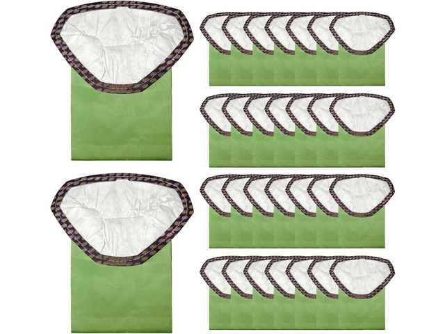 30 Pack 107314 Micro Filter Bags Compatible with ProTeam 6 QT Backpack Vacuum Cleaner: Super Coach Pro 6, ProVac FS 6, GoFit 6, GoFit 6 PLUS and...