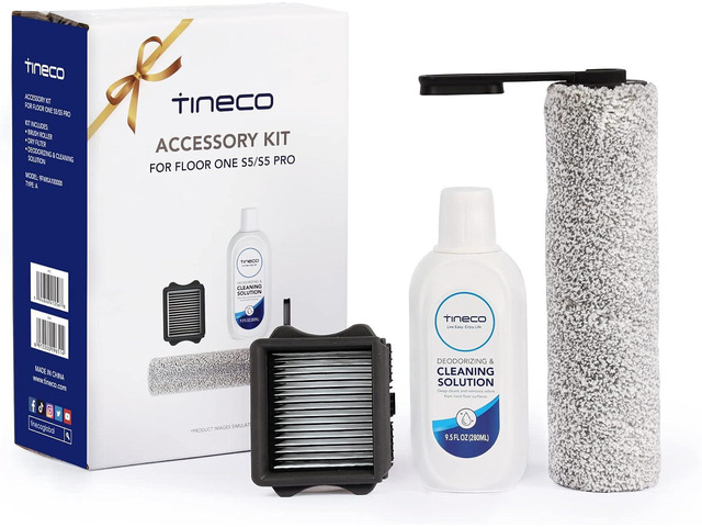 Tineco Floor ONE S5 / iFLOOR 5 Breeze Complete Cordless Stick Vacuum Mop Replacement, HEPA Assembly & Brush Roller & 280ml Solution Set, Not for S5...