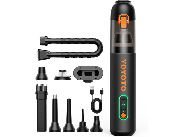 Car Vacuum Rechargeable 21000Pa Powerful Suction Handheld Vacuum Cordless
